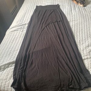 Long split skirt